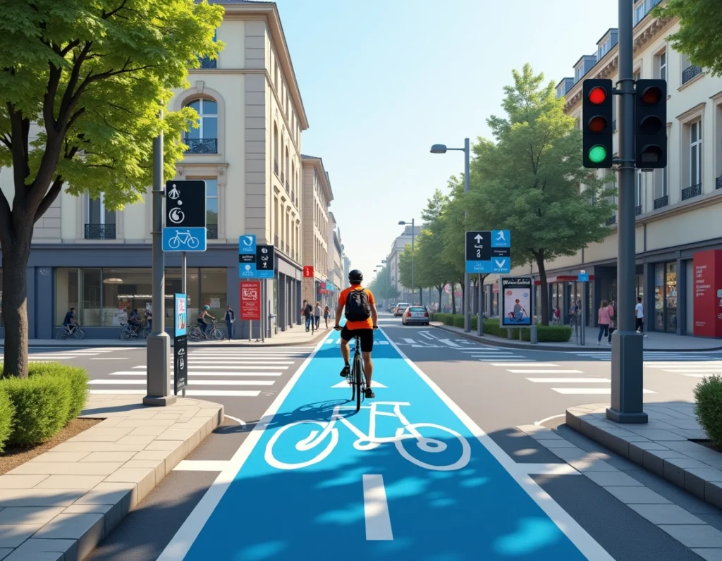 intégration des voies cyclables intégration des voies cyclables