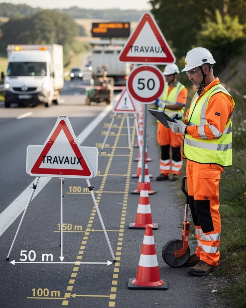 signalisation temporaire sur chantier